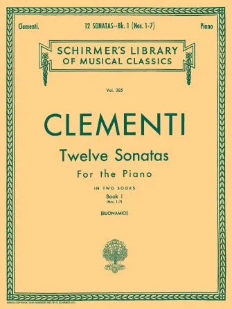 Clementi, 12 Sonatas - Book 1 (Nos. 1-7) for Piano