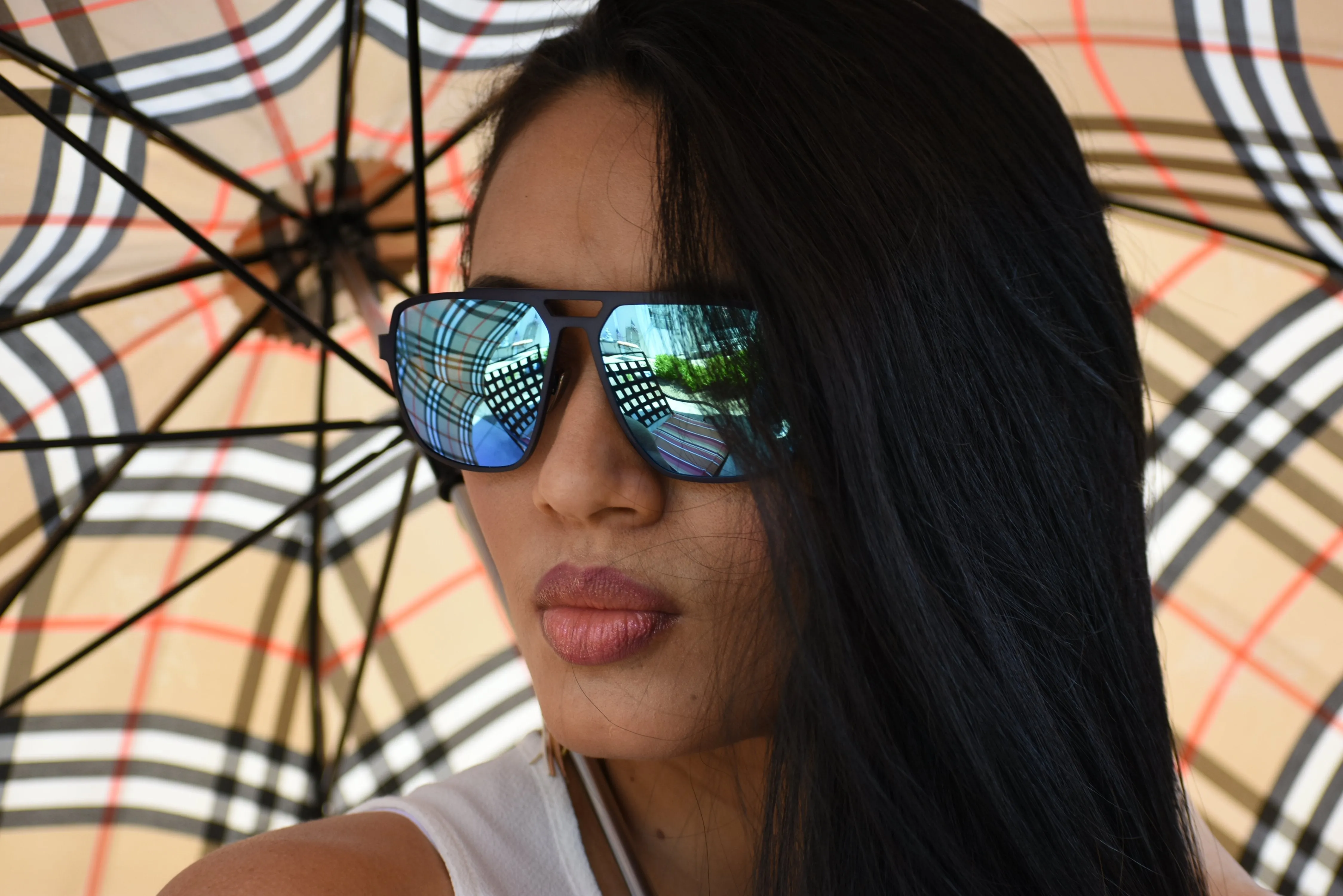 Cobalt Blue Titanium & Walnut Aviator Sunglasses - Corsair