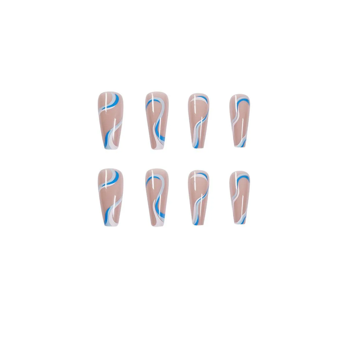 Coffin Blue white