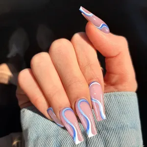 Coffin Blue white