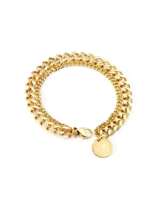 Coin Charm Layered Bracelet - FD ⚡