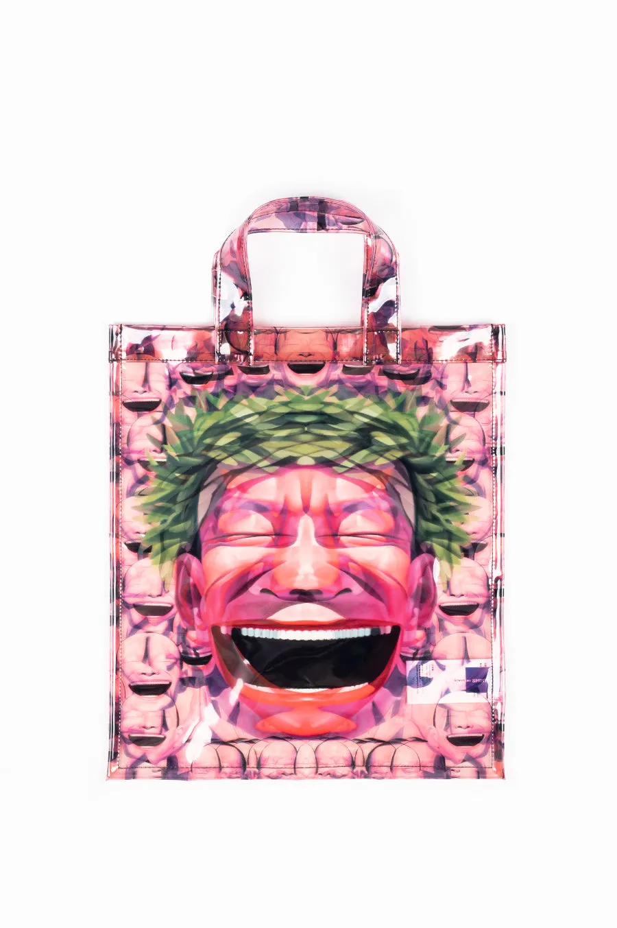 COMME DES GARCONS SHIRT X YUE MINJUN TOTE BAG MULTI PRINT C