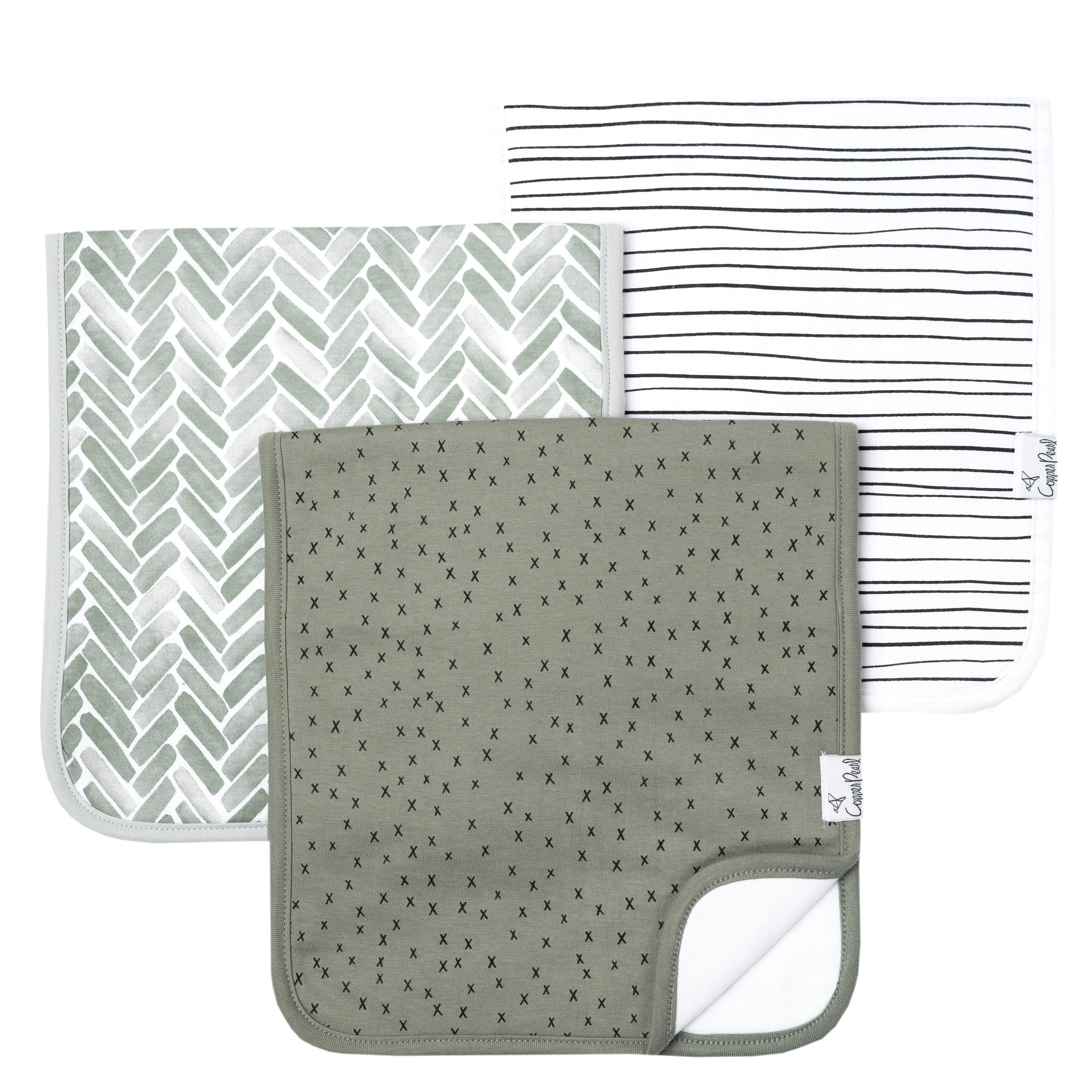 Copper Pearl - Burp Cloth (3 pack) - Alta