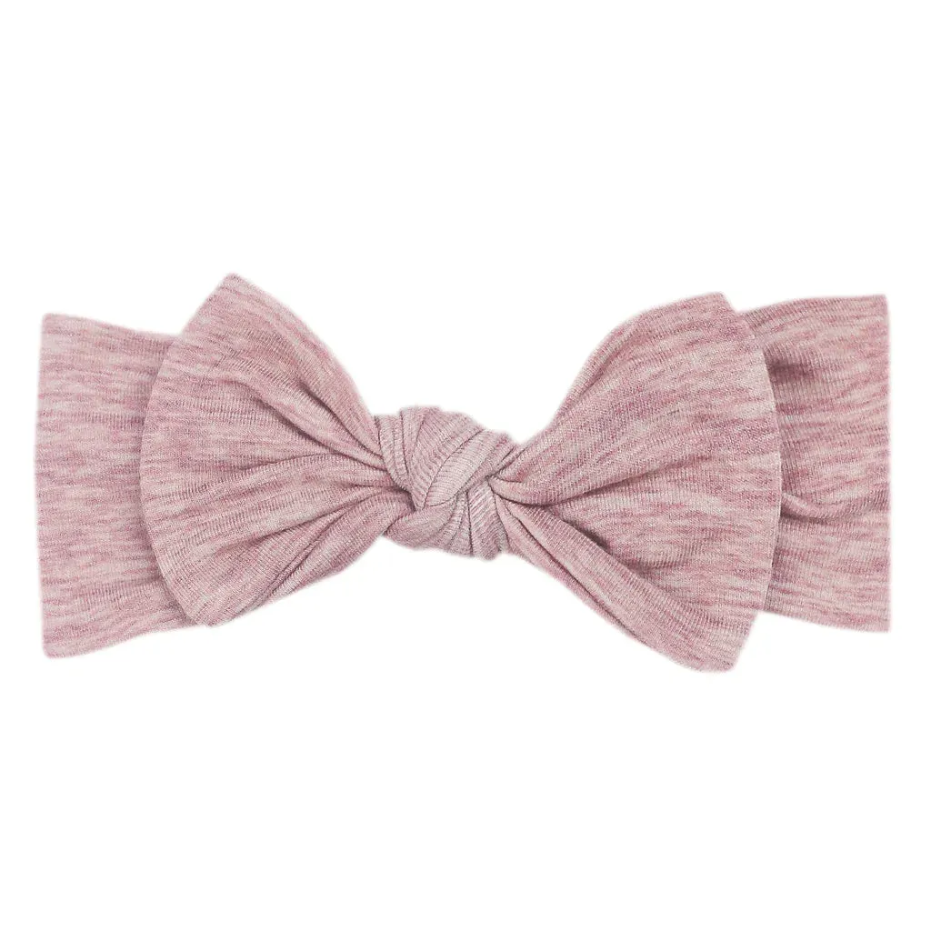 Copper Pearl - Knit Headband Bow - Maeve