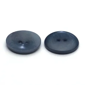 Corozo Button Blue Gray