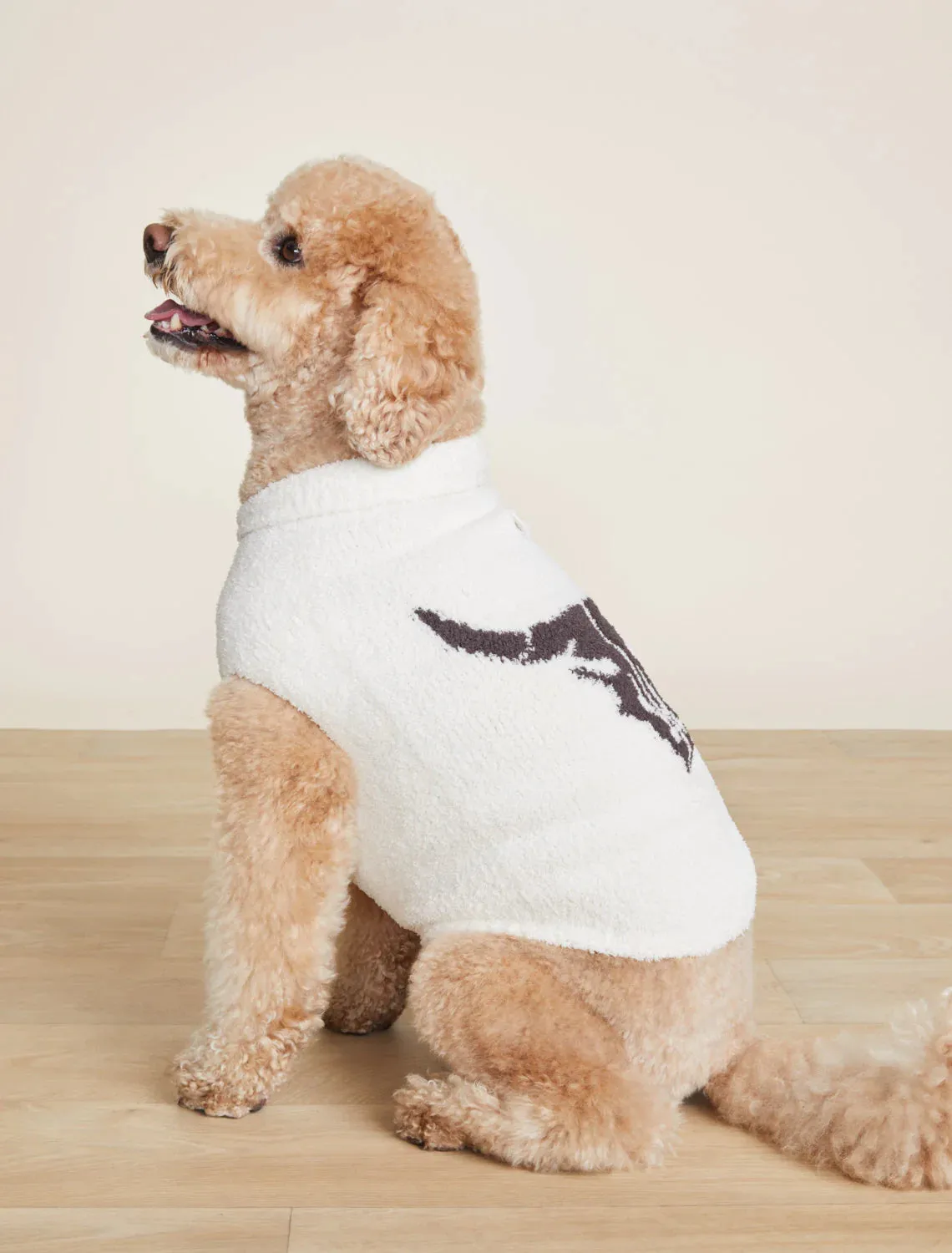 Cozychic Longhorn Skull Pet Sweater