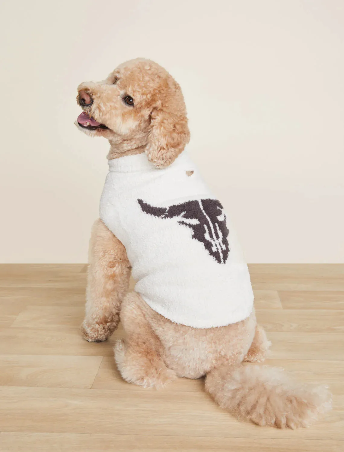 Cozychic Longhorn Skull Pet Sweater