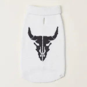 Cozychic Longhorn Skull Pet Sweater