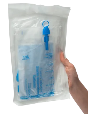 Cure Closed System Kit Coudé Tip Intermittent Urinary Catheter 1500 mL