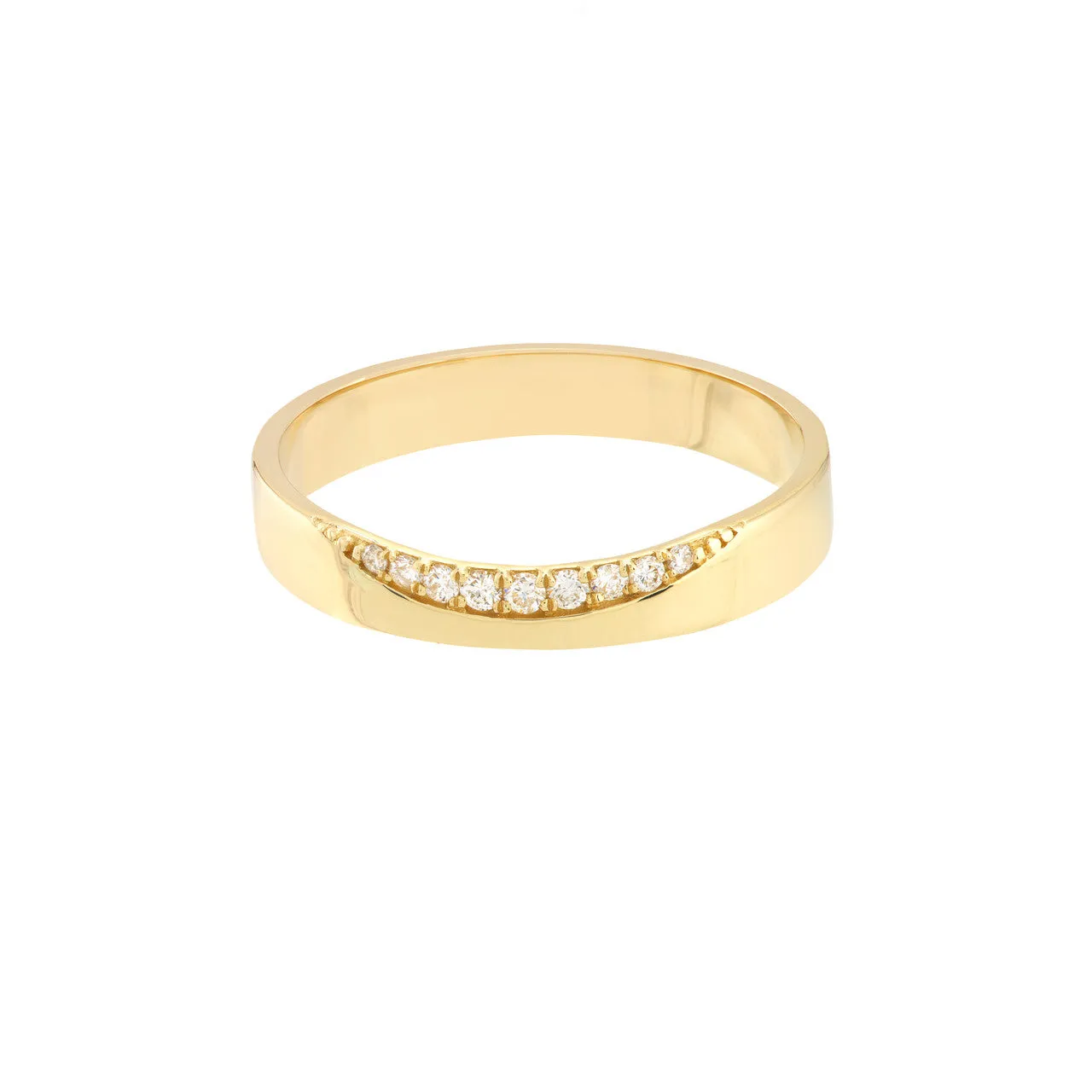 Curved Diamond Band