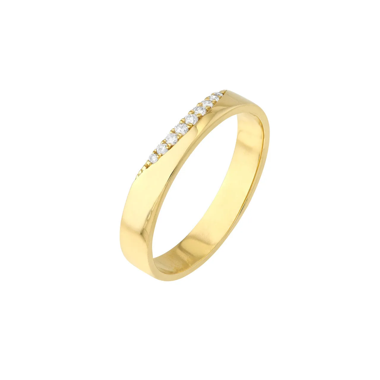 Curved Diamond Band