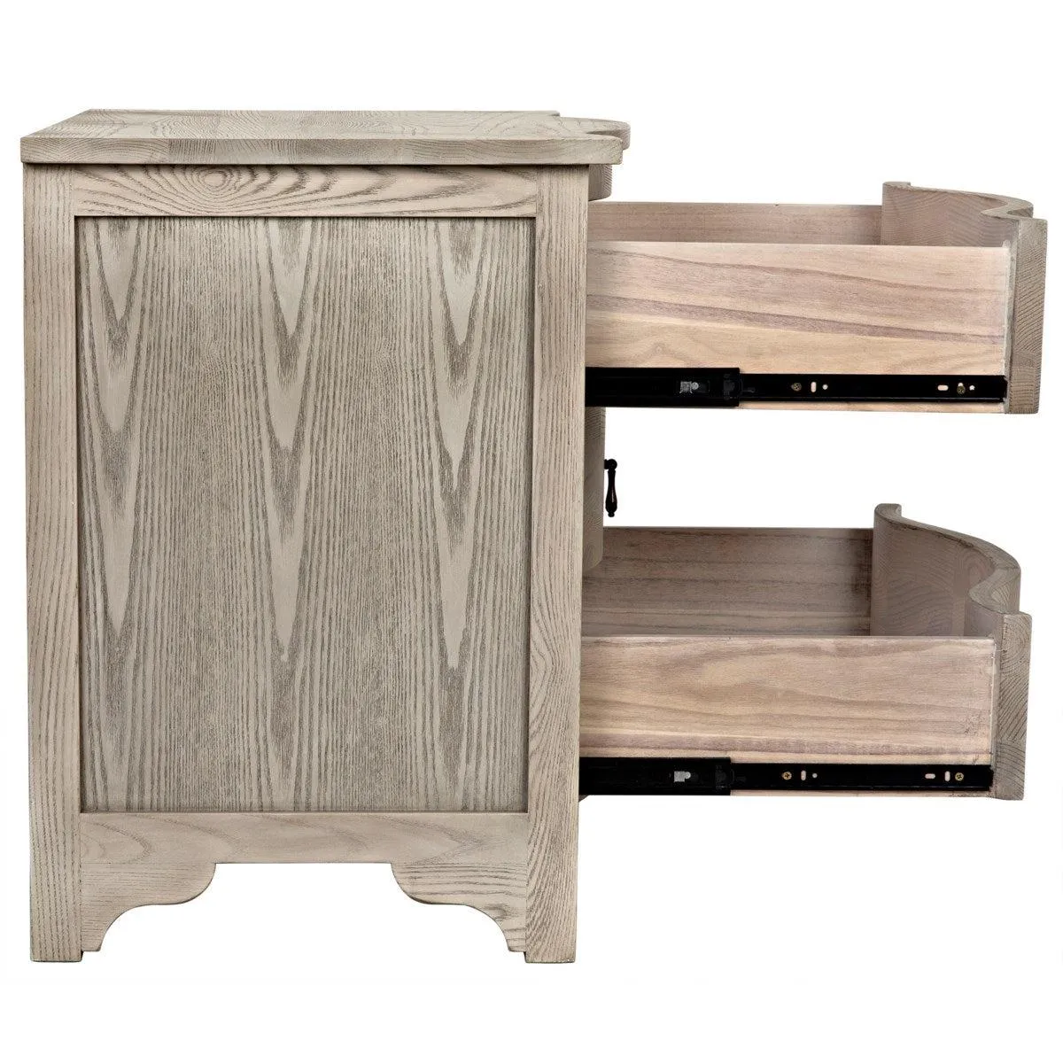 Curved Front Side Table