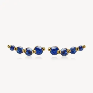 Curved Sapphire Studs