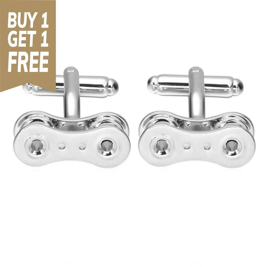 Cycolinks Bicycle Chain Link Cuff-links BOGOF