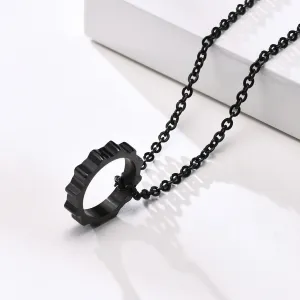 Cycolinks Chain Ring Biker Necklace