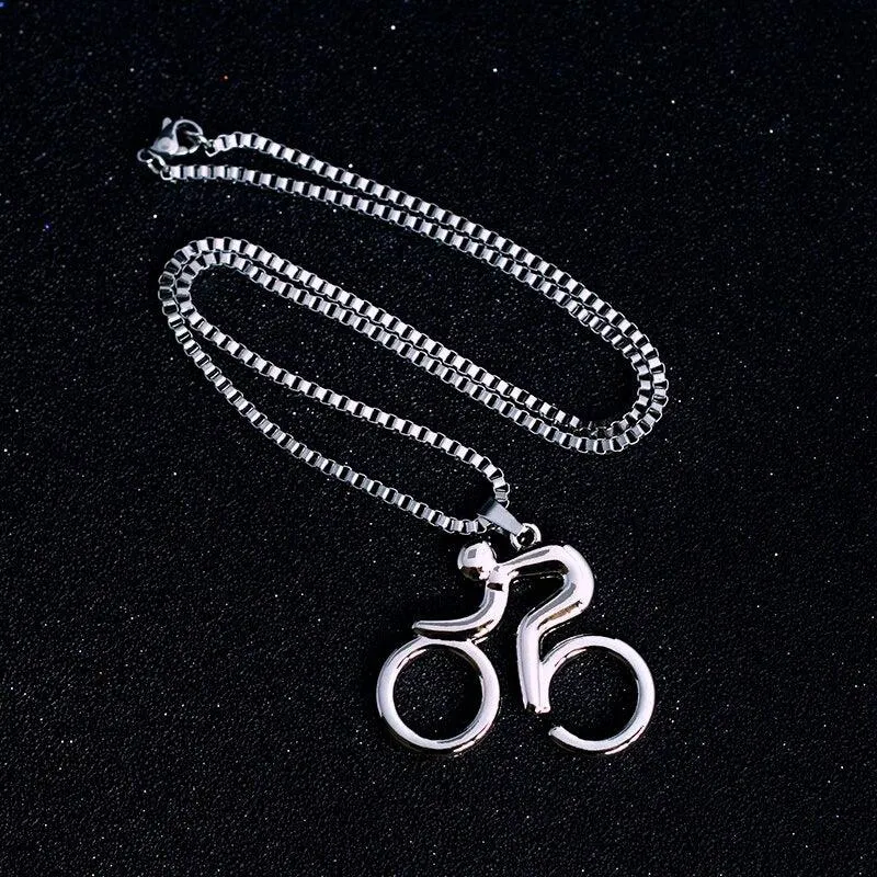 Cycolinks Stainless Steel Cycling Necklace
