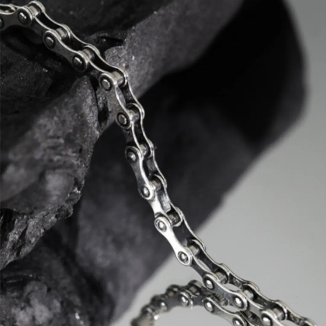 Cycolinks Subtle 925 Sterling Silver Bike Chain Bracelet 4.8mm
