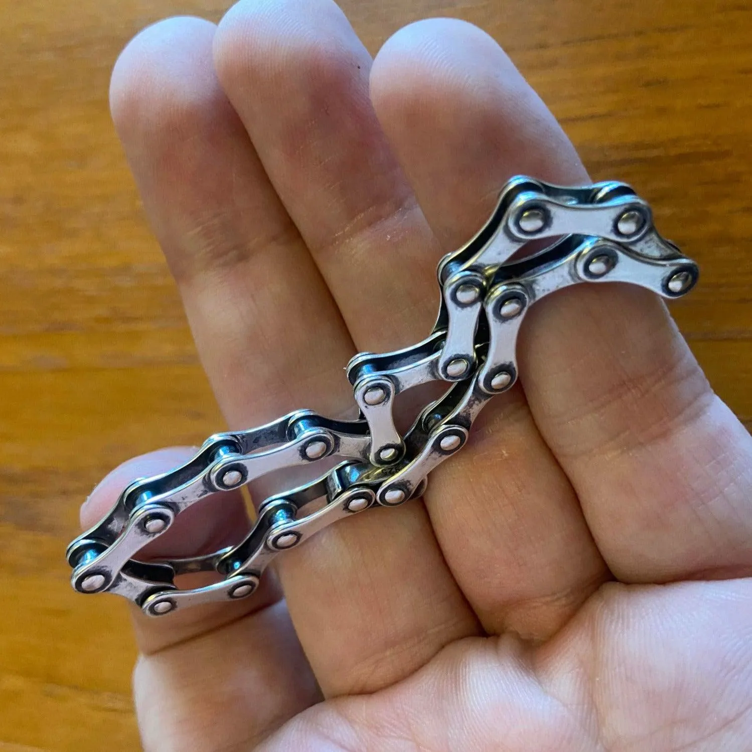 Cycolinks Subtle 925 Sterling Silver Bike Chain Bracelet 4.8mm