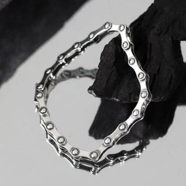 Cycolinks Subtle 925 Sterling Silver Bike Chain Bracelet 4.8mm