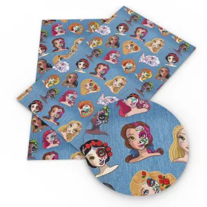 denim pattern printed fabric