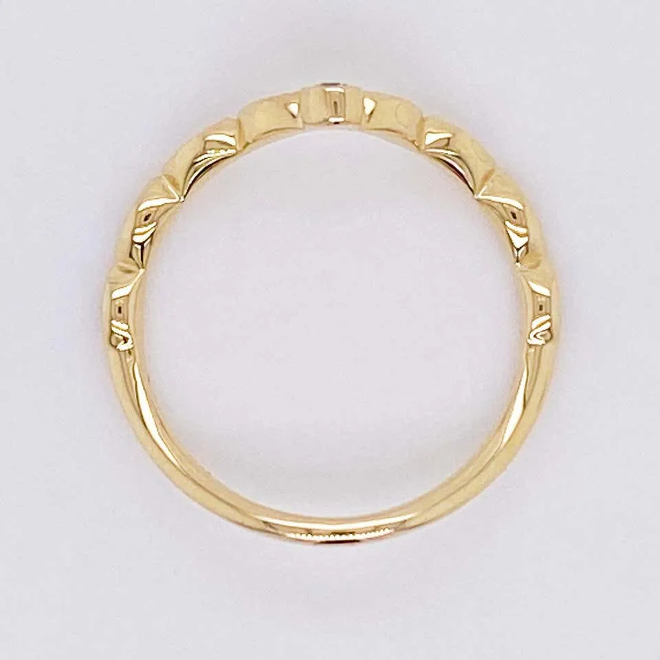 Diamond Curved Ring