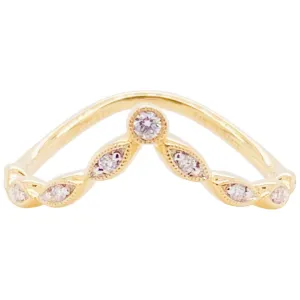 Diamond Curved Ring