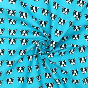 dog puppy printed fabric