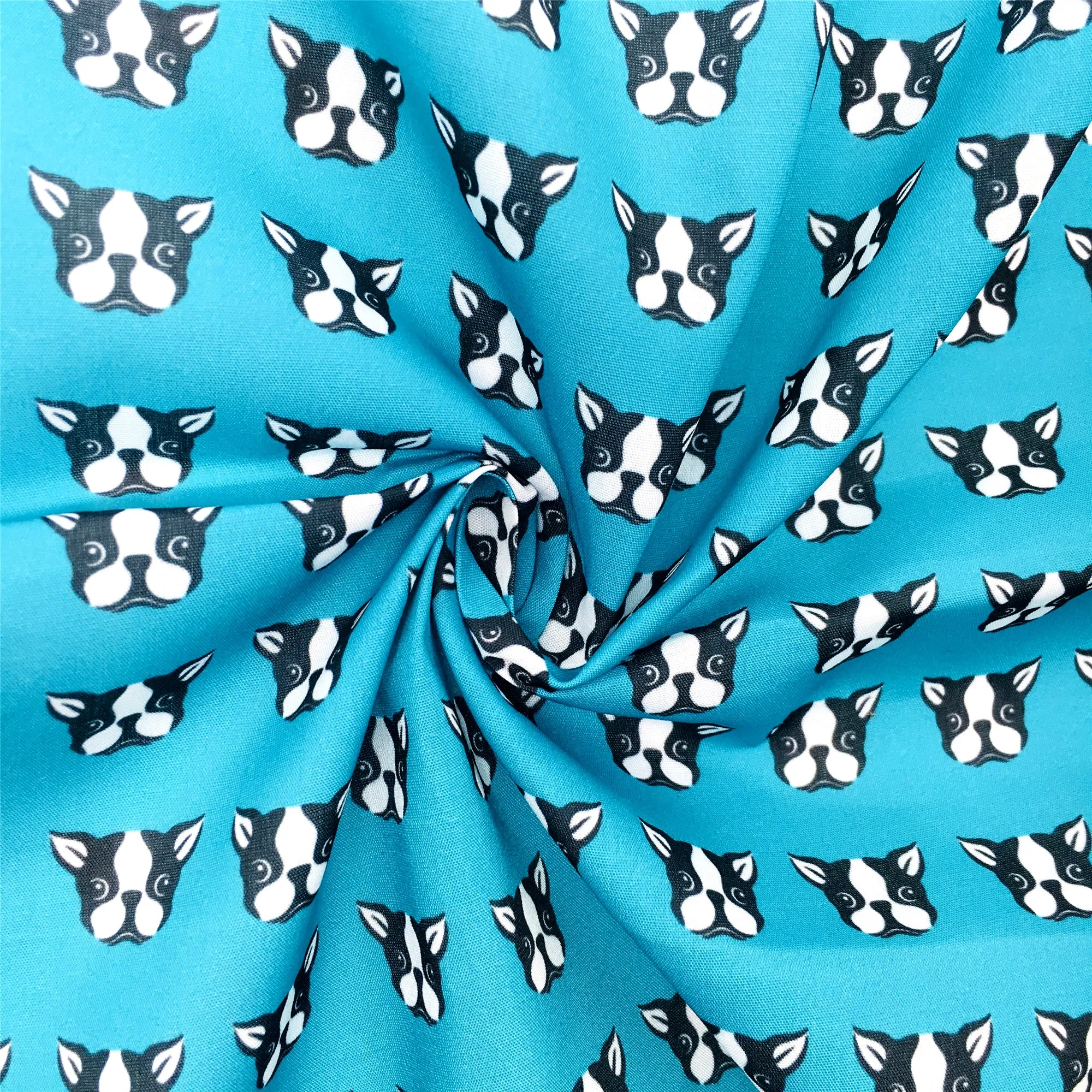 dog puppy printed fabric