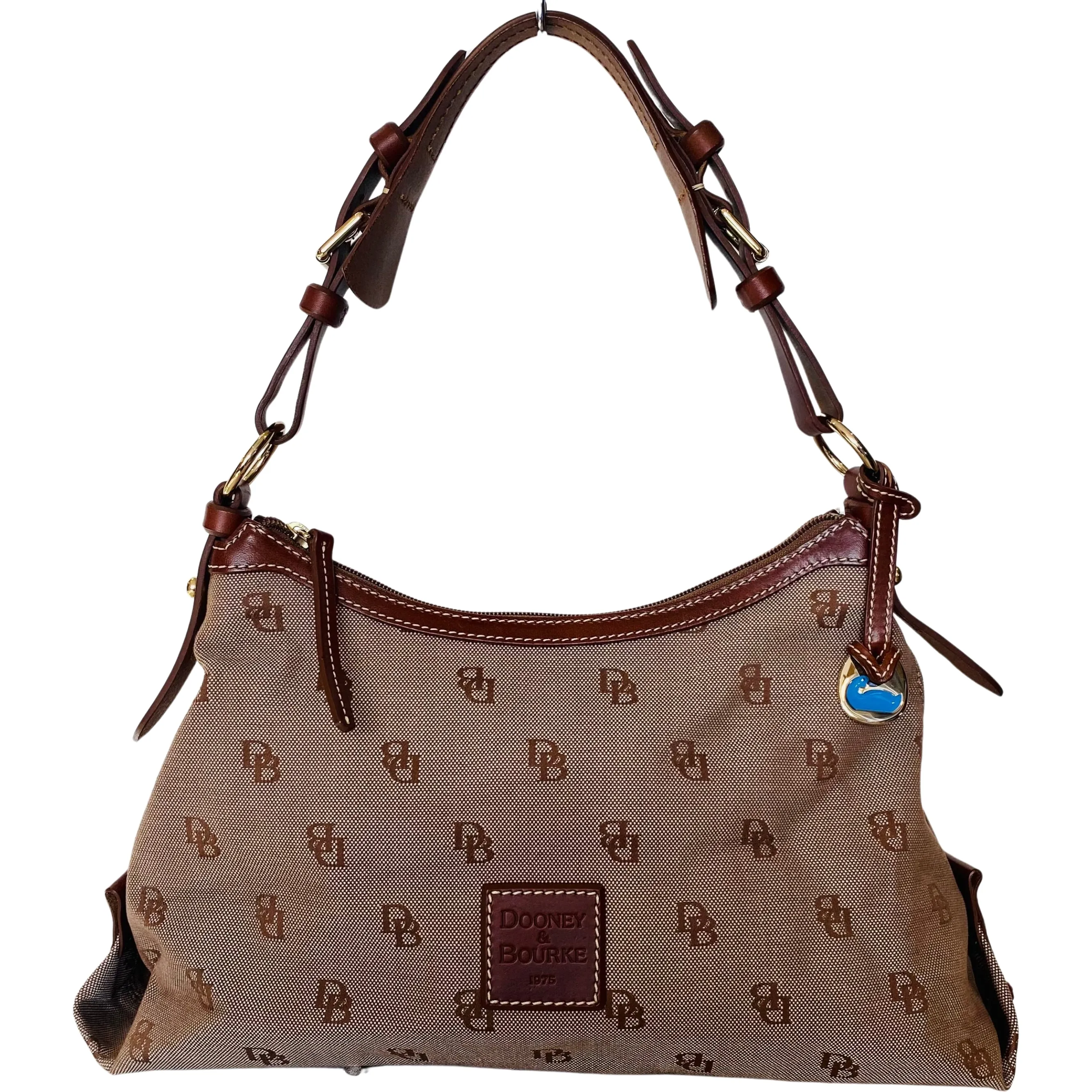 DOONEY & BOURKE Shoulder Bag Signature Canvas Tan