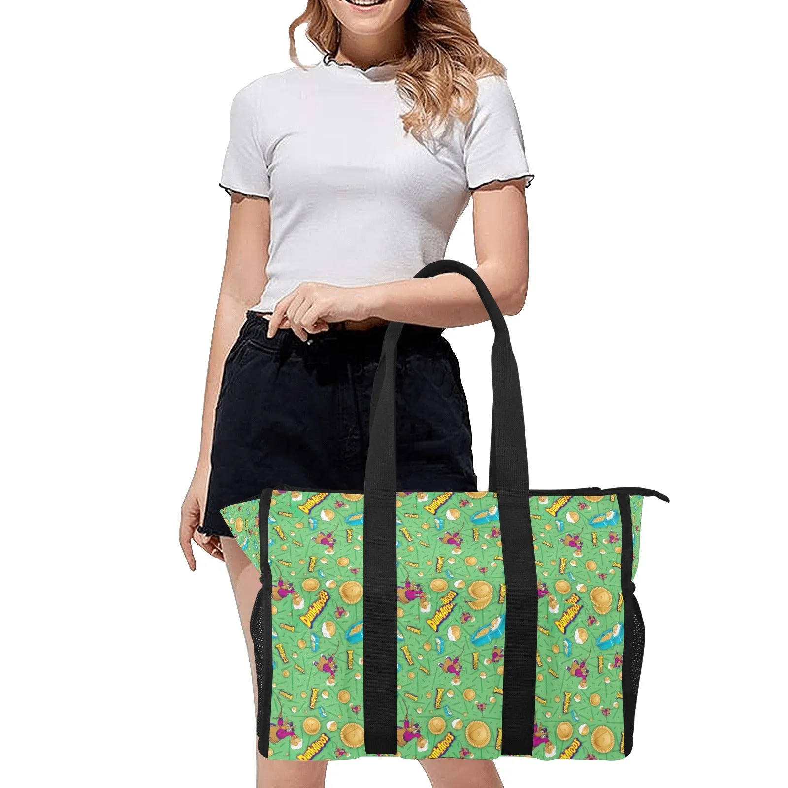 Dunkaroos Green Pattern Nurse Tote Bag