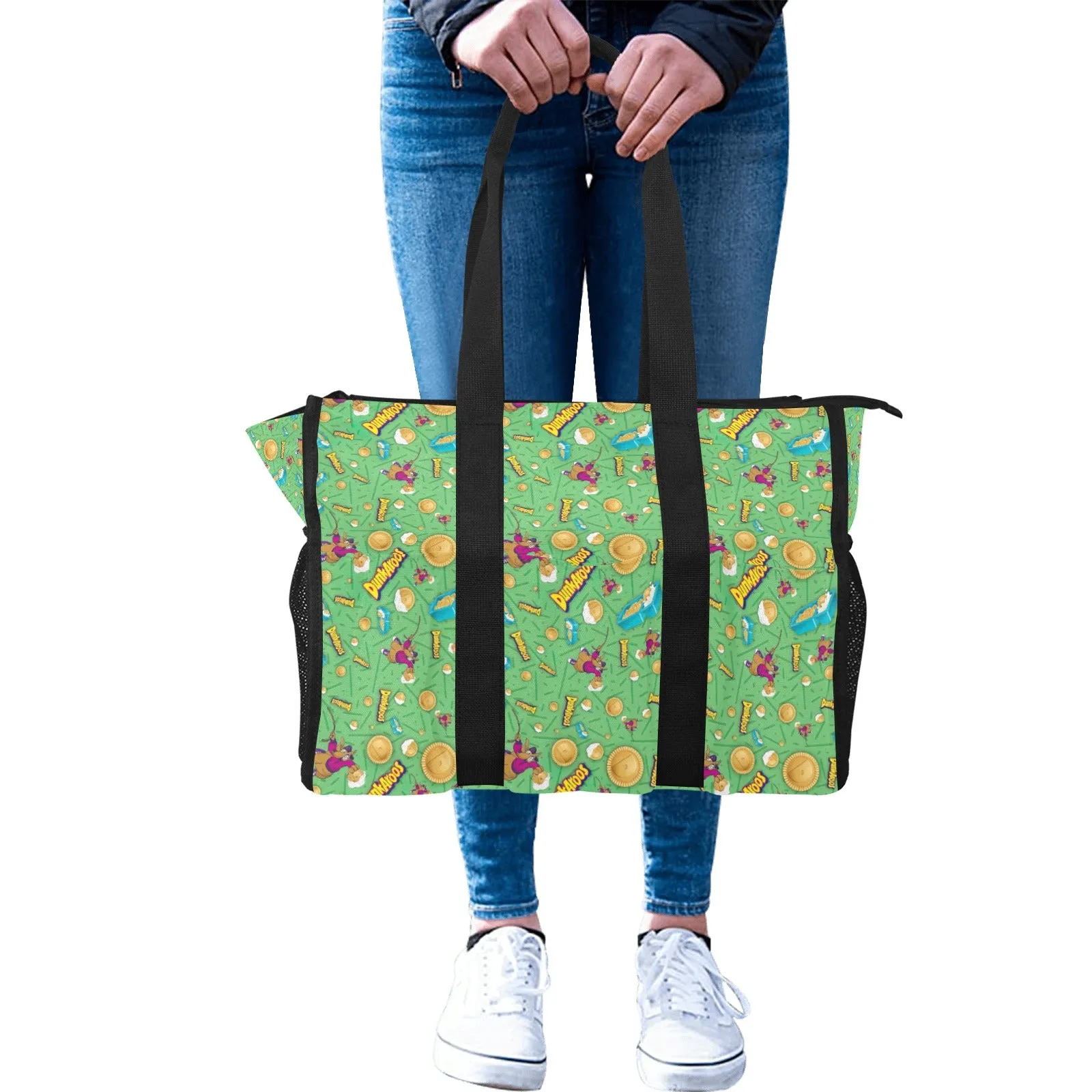 Dunkaroos Green Pattern Nurse Tote Bag