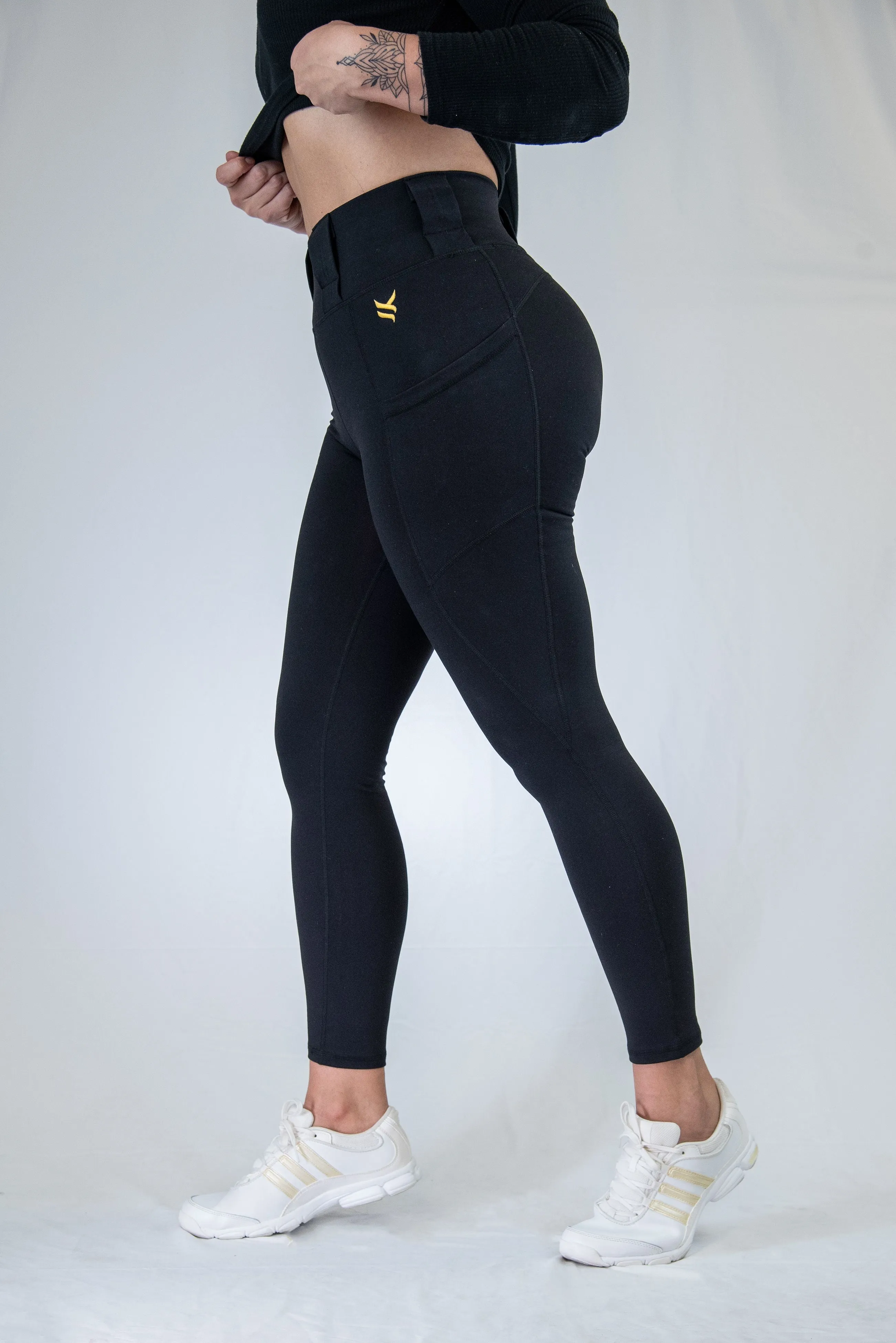 EDC Leggings 2.0 - High Rise, Curvy, Black