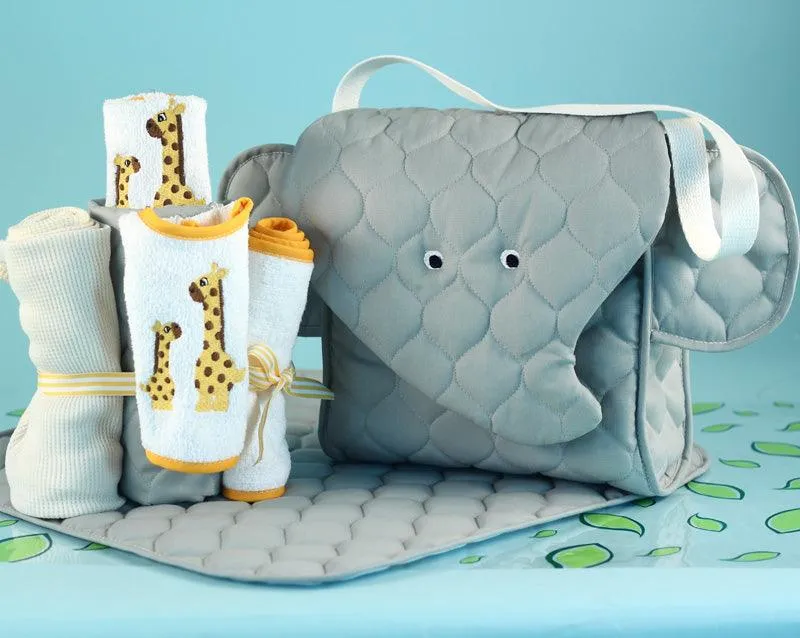 Elephant Diaper Tote Newborn Baby Gift