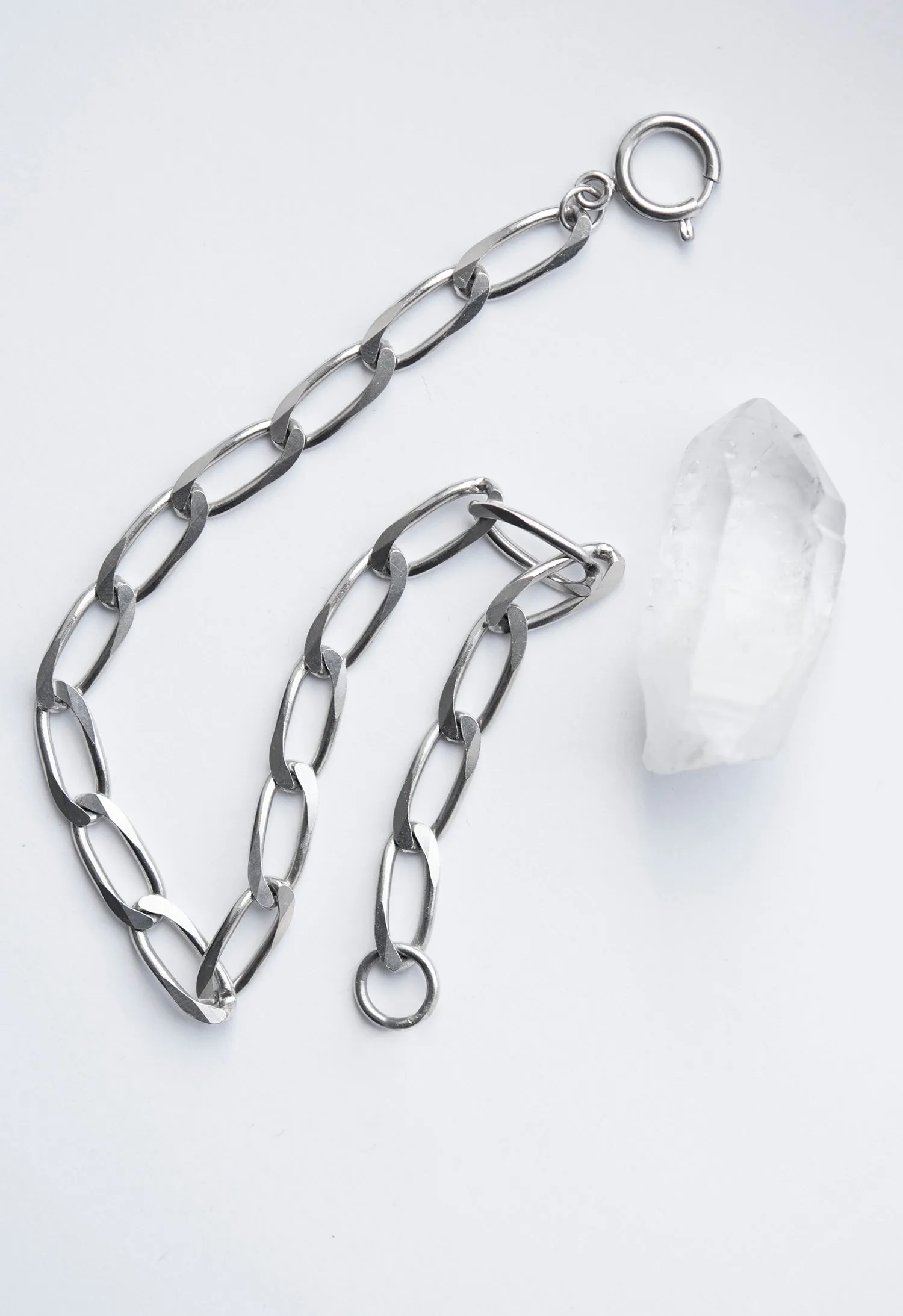 Elongated 7mm Curb Chain Necklace