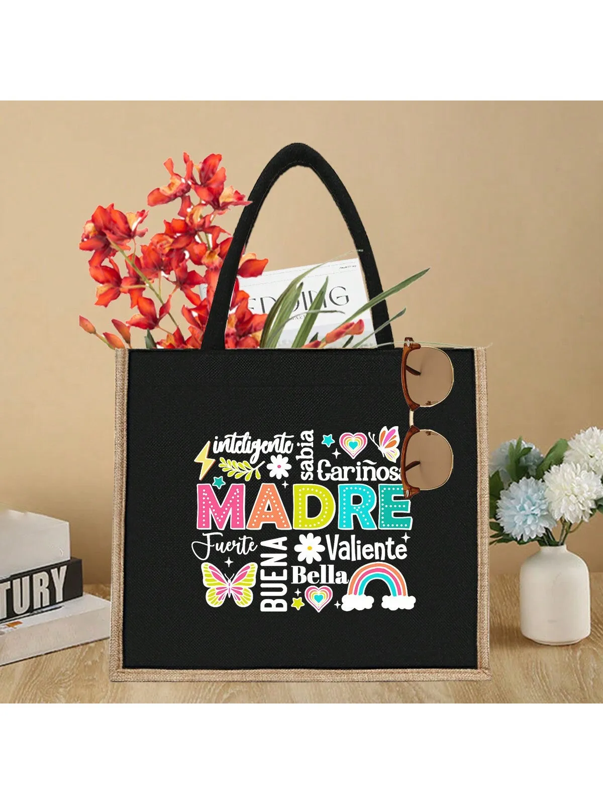 Embrace Love: Mama Letter-Printed Handbag Duo