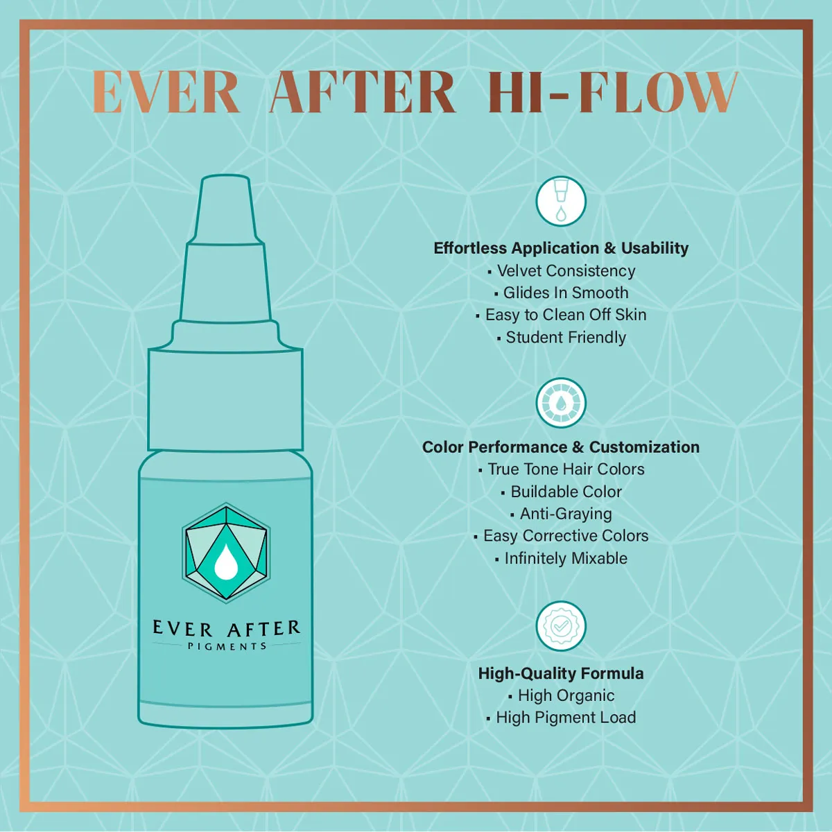 Ever After Pigments - Hi-Flow Brow Set - 0.5 oz - 8 bottles