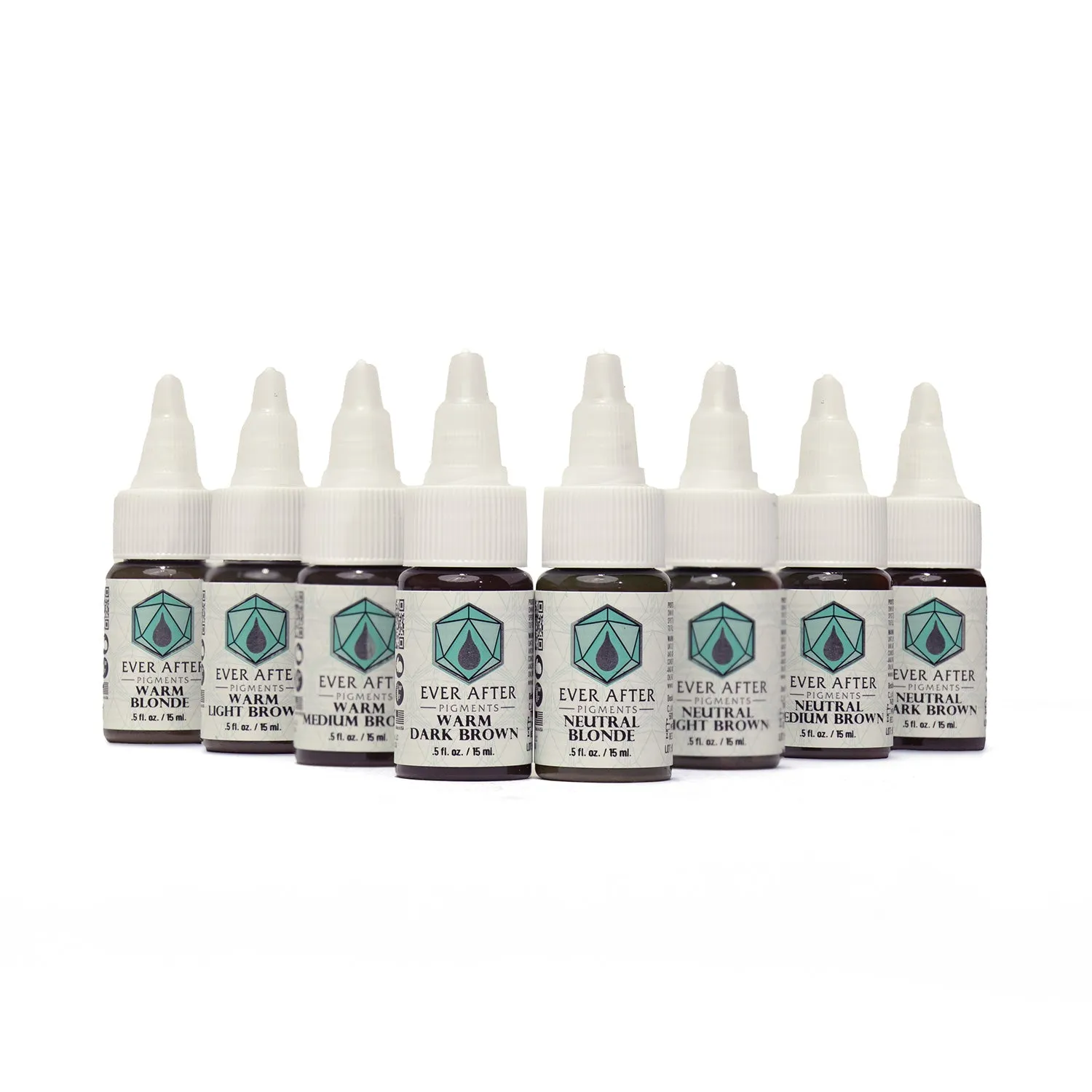 Ever After Pigments - Hi-Flow Brow Set - 0.5 oz - 8 bottles