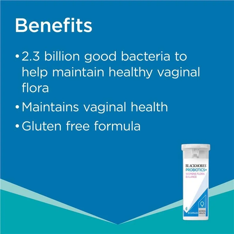 [Expiry: 12/2025] Blackmores Probiotics  Womens Flora Balance 30 Capsules