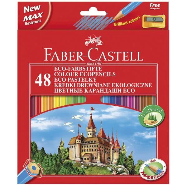 Faber-Castell - Eco Colour Pencils - Box of 48