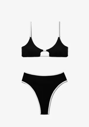 Feroe Top   Wake Bottom Bikini Black