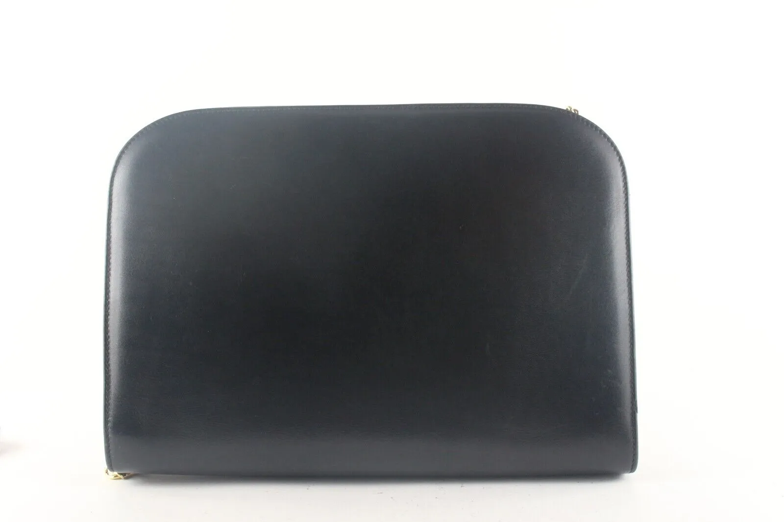 FERRAGAMO Black Leather Gancini Turnlock Chain Crossbody 1SF87K