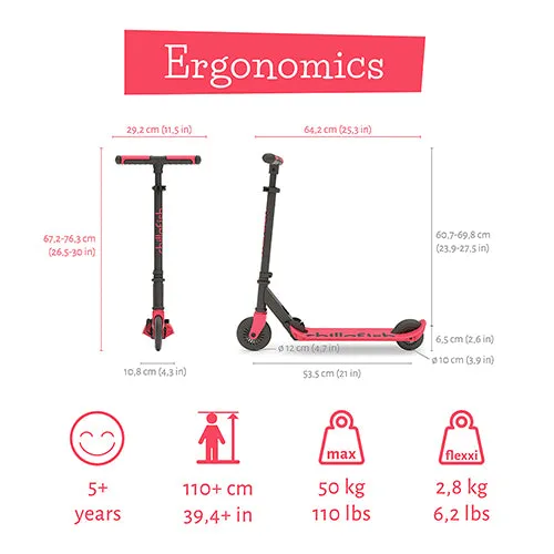 Flexxi - foldable scooter with integrated brake