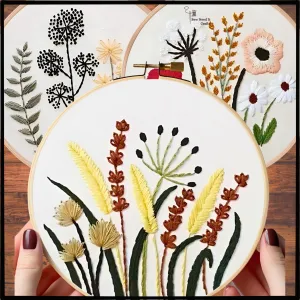 Floral DIY Embroidery Kit Set 2