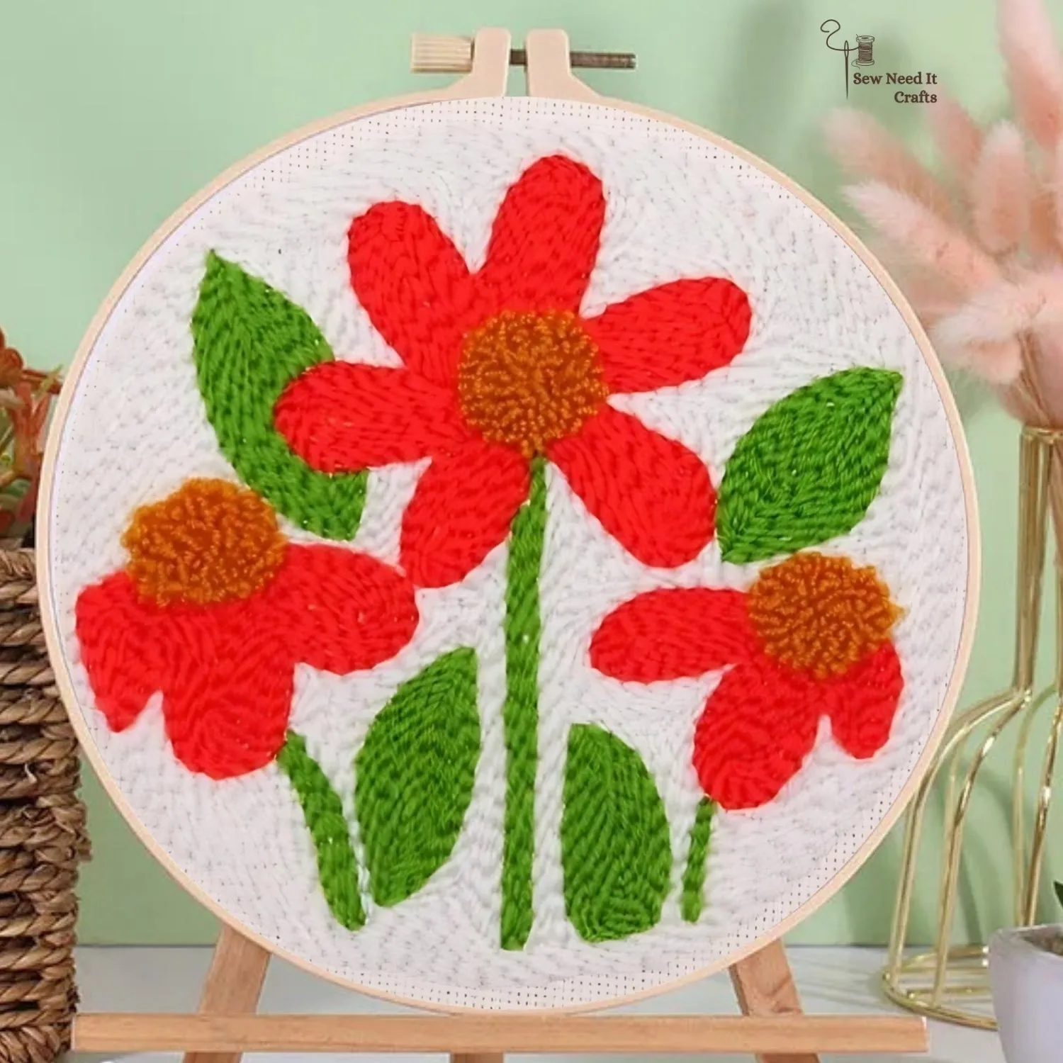 Flower Punch Needle Kit for Beginners