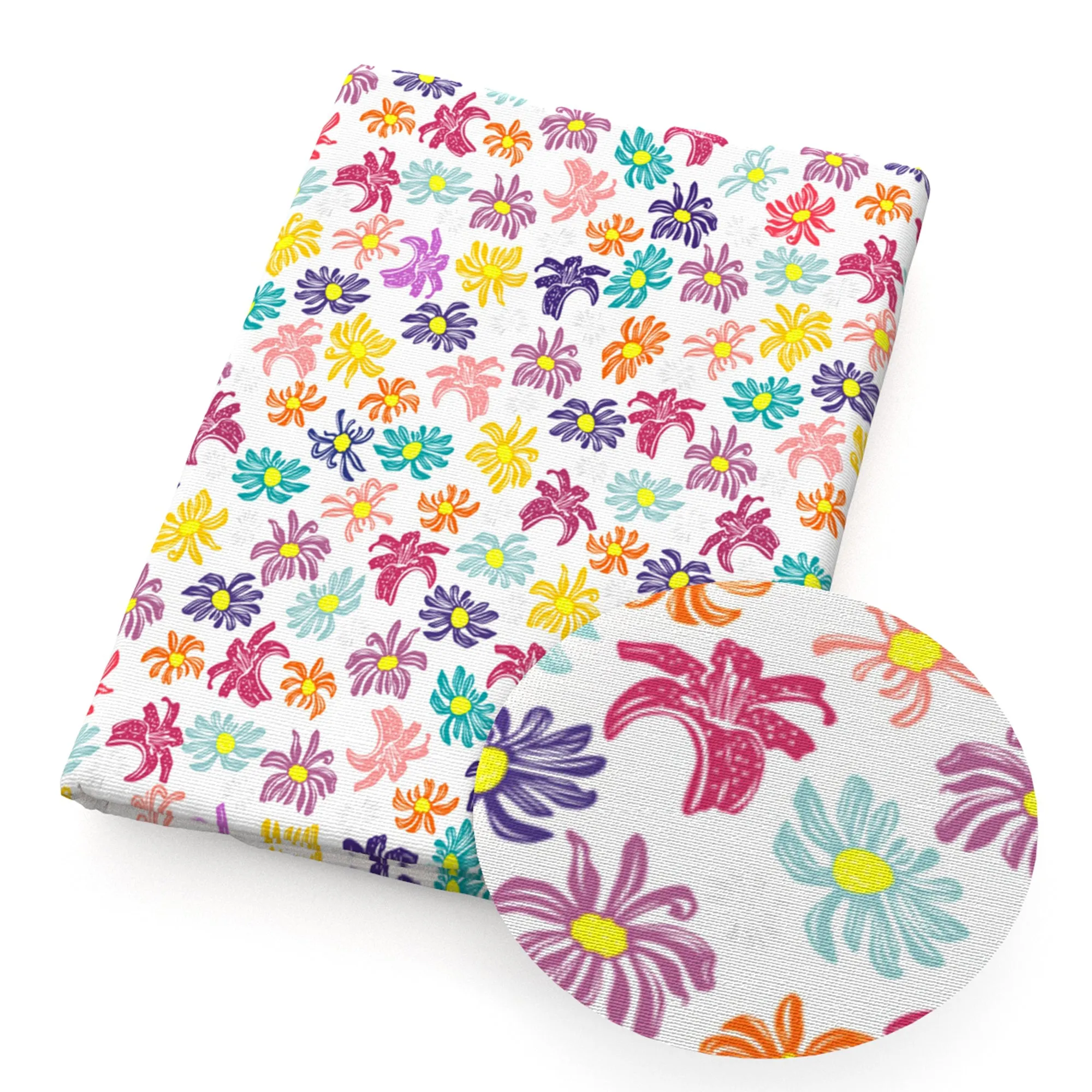 Flower Theme Printed Fabrics