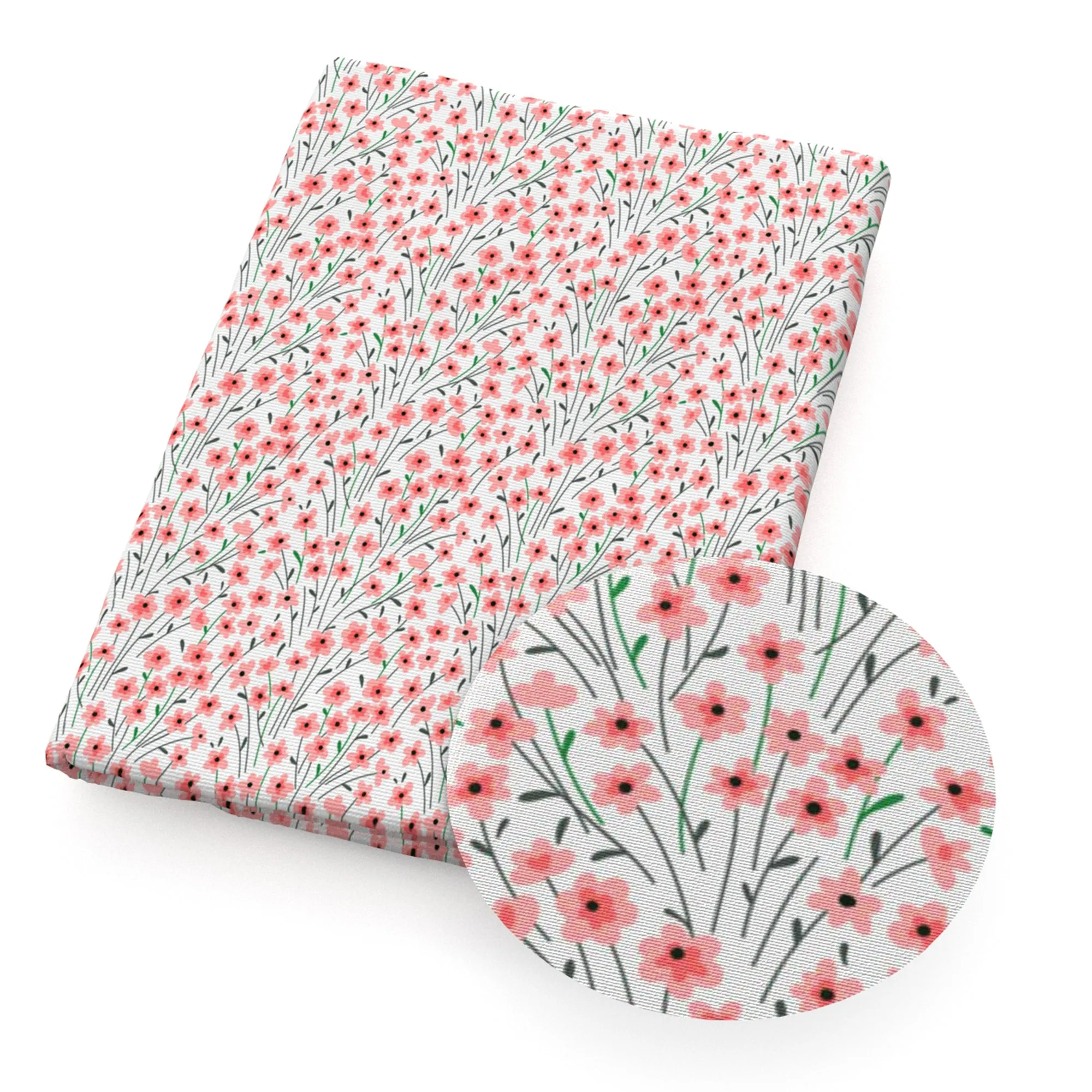 Flower Theme Printed Fabrics