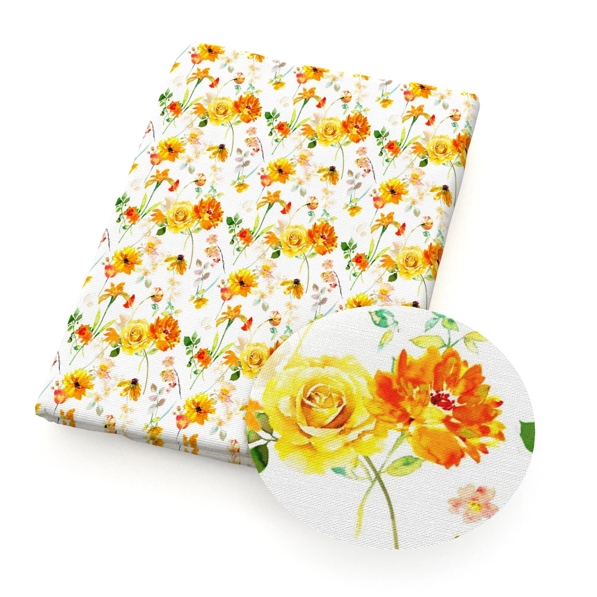 Flower Theme Printed Fabrics