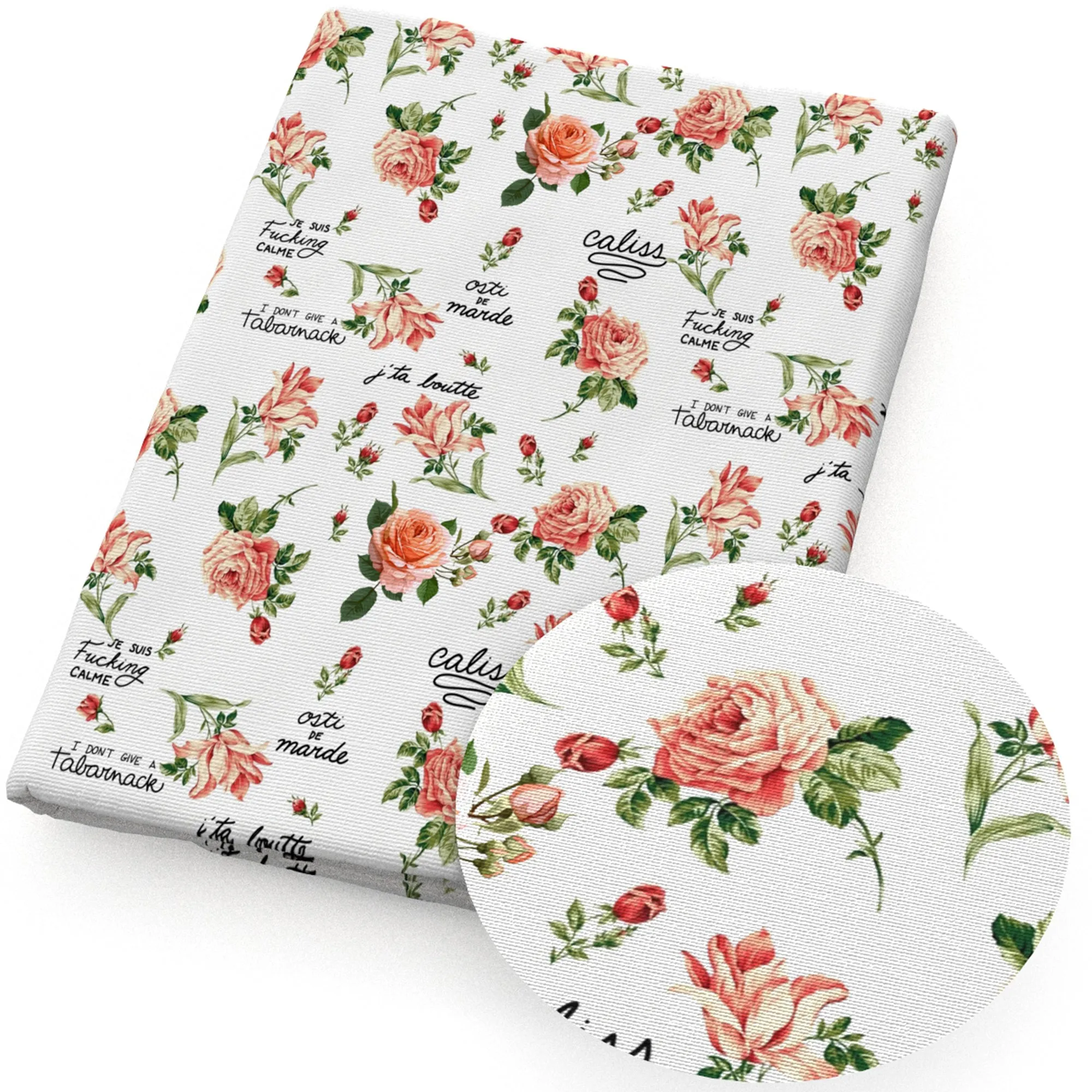 Flower Theme Printed Fabrics