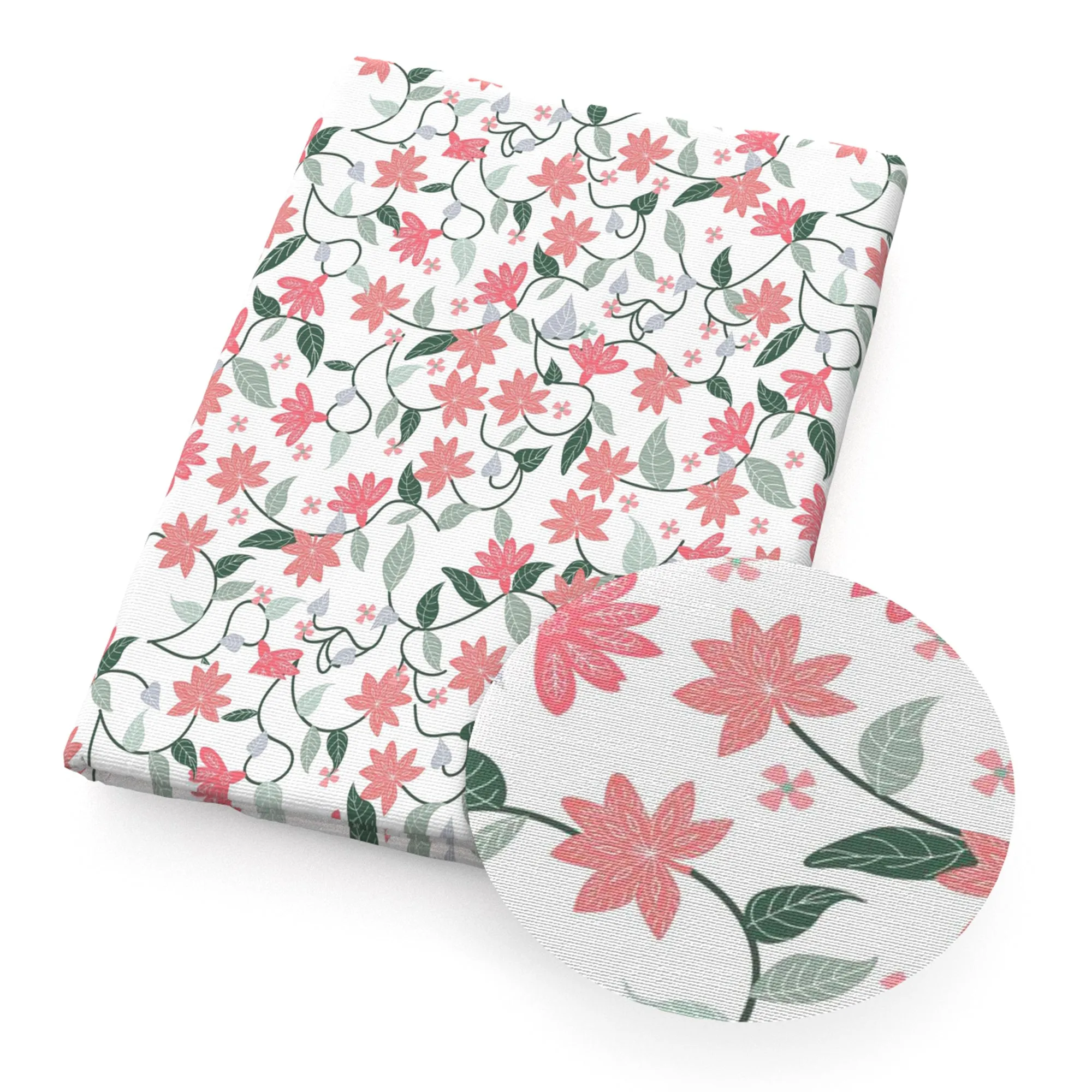 Flower Theme Printed Fabrics