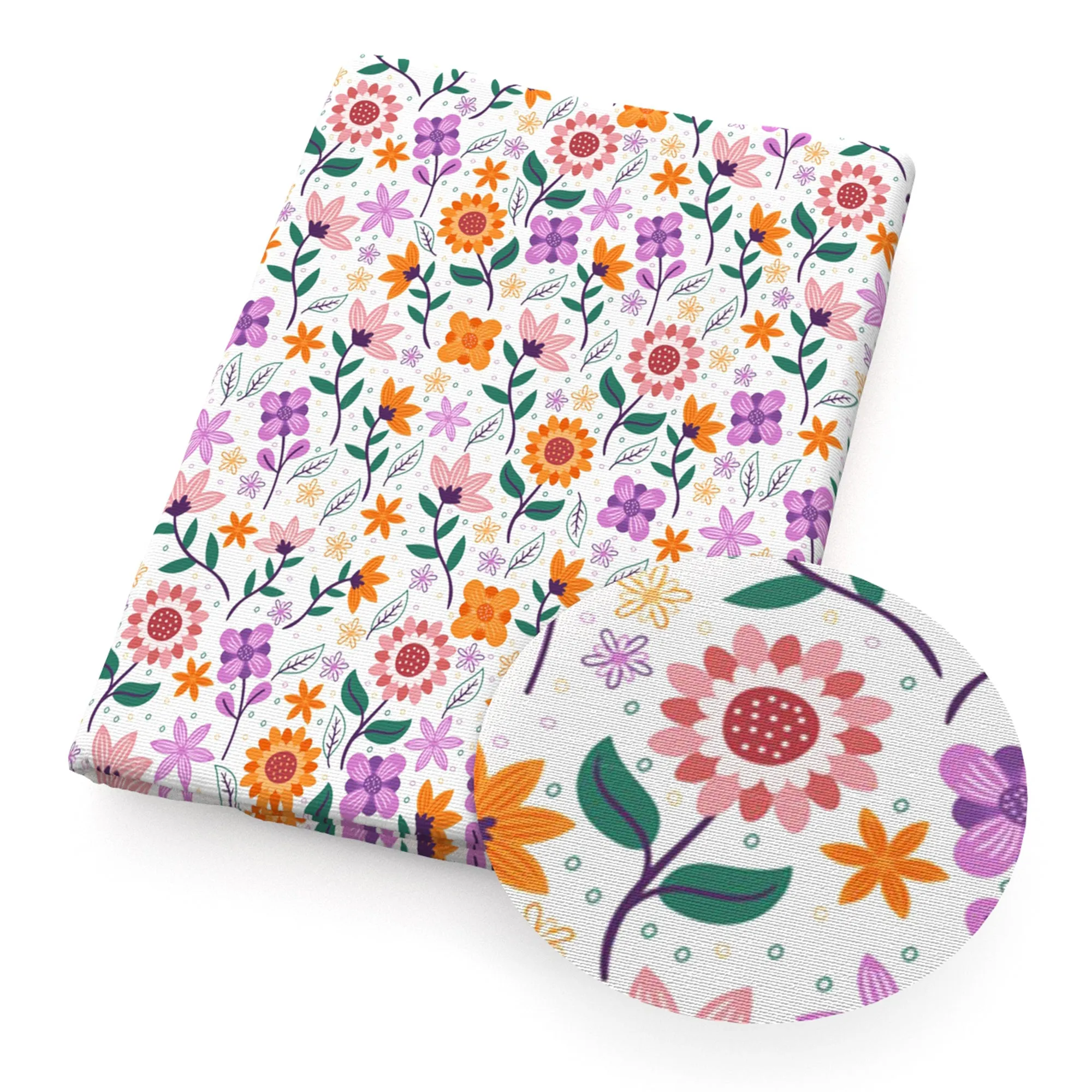 Flower Theme Printed Fabrics
